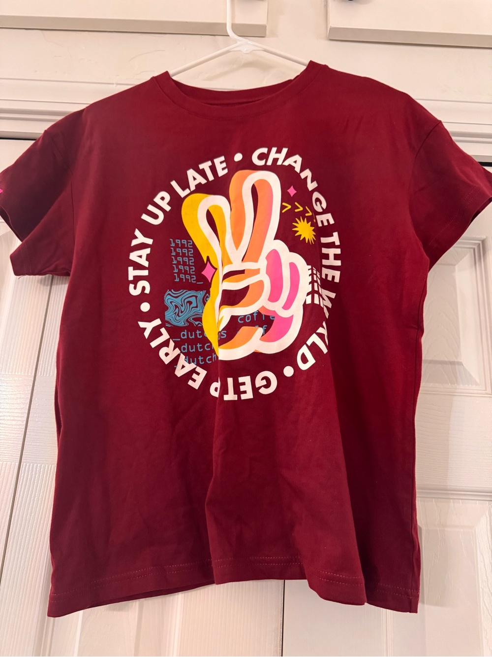 Dutch Bros Graphic Peace Sign Tee